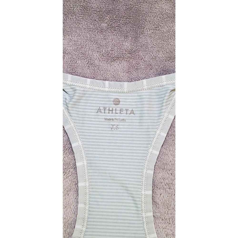 Athleta Size XS Women's Gray Athletic Sleeveless Stretch Tank Top Activewear Za3 - Picture 4 of 9